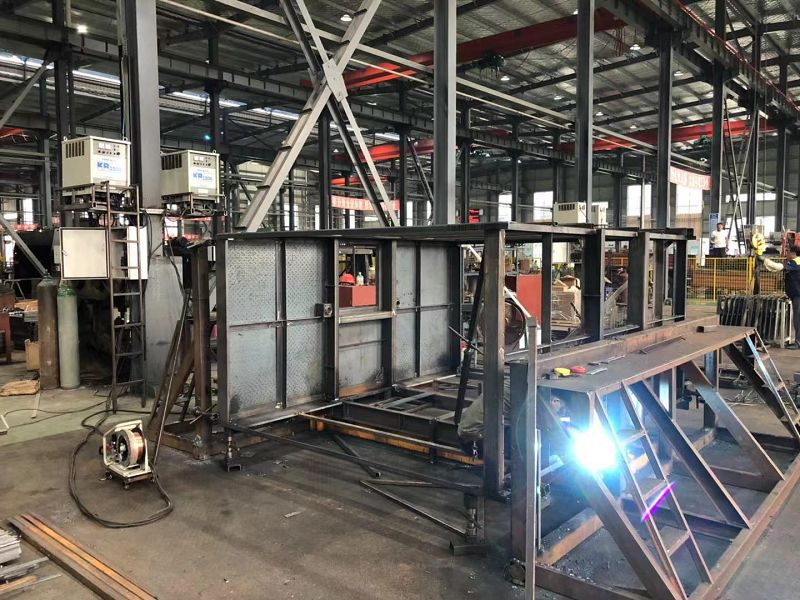 Lifting cage welding process